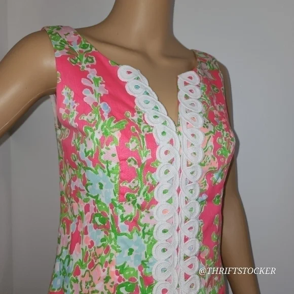 Lilly Pulitzer Flamingo pink Southern Charm Dress - Picture 2 of 8